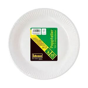 Idena - 50053 - Weiße Pappteller - Durchmesser 23 cm - Dinnerware Idena - 50053 - Weiße Pappteller - Durchmesser 23 cm - Dinnerware