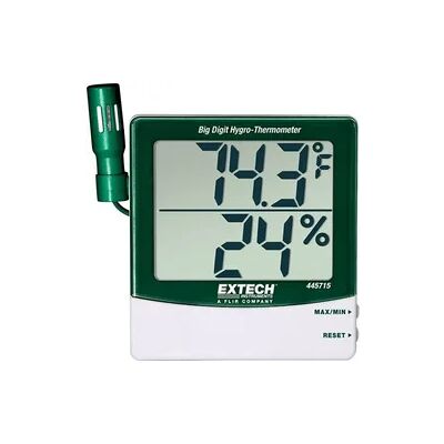 Extech Hygro-Thermometer mit Externem Sensor - Temperatur & Luftfeuchte Extech Hygro-Thermometer mit Externem Sensor - Temperatur & Luftfeuchte