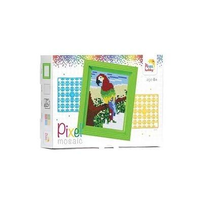 PRACHT Pixel Mosaik Papagei Geschenkverpackung PRACHT Pixel Mosaik Papagei Geschenkverpackung