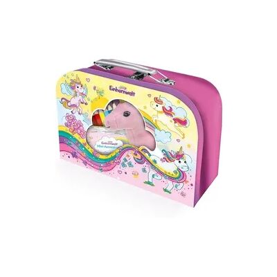 Trötsch Verlag TRÖTSCH - Kinderkoffer mit Fenster und Glitzerfolie gefüllt Einhornwelt Trötsch Verlag TRÖTSCH - Kinderkoffer mit Fenster und Glitzerfolie gefüllt Einhornwelt