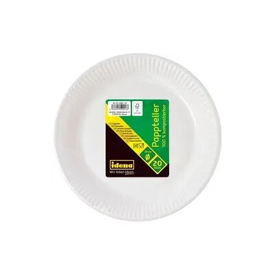 Idena - 50053 - Weiße Pappteller - Durchmesser 23 cm - Dinnerware Idena - 50053 - Weiße Pappteller - Durchmesser 23 cm - Dinnerware
