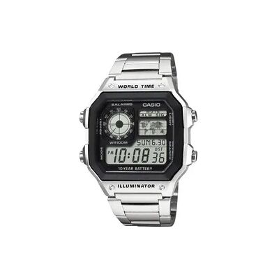 Casio Quarz Armbanduhr AE-1200WHD-1AVEF (B x H x T) 42.1 x 45 x 12.5 mm Gehäusematerial=Harz Material (Armband)=Edelstahl Casio Quarz Armbanduhr AE-1200WHD-1AVEF (B x H x T) 42.1 x 45 x 12.5 mm Gehäusematerial=Harz Material (Armband)=Edelstahl