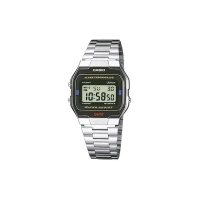 Casio Chronograph Armbanduhr A163WA-1QES (L x B x H) 36.8 x 33 x 9.1 mm Silber Gehäusematerial=Edelstahl Material (Armband)=Edelstahl Casio Chronograph Armbanduhr A163WA-1QES (L x B x H) 36.8 x 33 x 9.1 mm Silber Gehäusematerial=Edelstahl Material (Armband)=Edelstahl