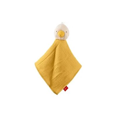 Sigikid 31258 - Baby Schnuffeltuch Ente, weiß/gelb, Baumwoll-Musselin, sigibaby Sigikid 31258 - Baby Schnuffeltuch Ente, weiß/gelb, Baumwoll-Musselin, sigibaby