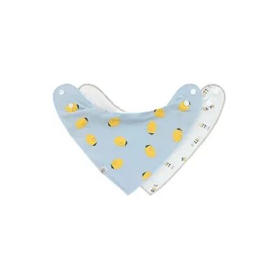 Lässig Baby Dreieckstuch - 2er Set, Happy Fruits Zitrone Lässig Baby Dreieckstuch - 2er Set, Happy Fruits Zitrone