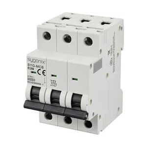 Sygonix SY-6441086 3-polig 20A Leitungsschutzschalter - Circuit Breaker Sygonix SY-6441086 3-polig 20A Leitungsschutzschalter - Circuit Breaker