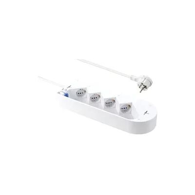 Sygonix SY-5228510 Steckdosenleiste mit Schalter - 4 Fach - Weiß Sygonix SY-5228510 Steckdosenleiste mit Schalter - 4 Fach - Weiß