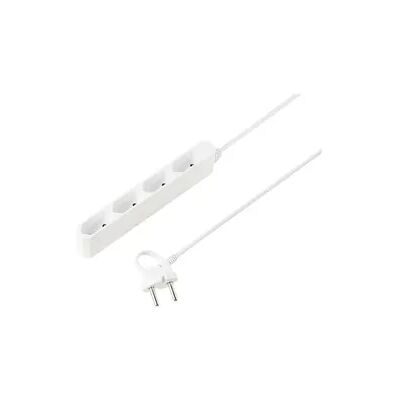 Sygonix SY-5806878 Mehrfachstecker - 4 Steckdosen, Euro-Stecker, Kompaktes Weiß Sygonix SY-5806878 Mehrfachstecker - 4 Steckdosen, Euro-Stecker, Kompaktes Weiß