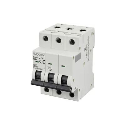 Sygonix SY-6441086 3-polig 20A Leitungsschutzschalter - Circuit Breaker Sygonix SY-6441086 3-polig 20A Leitungsschutzschalter - Circuit Breaker
