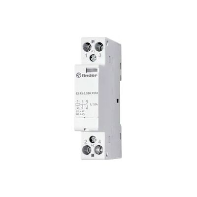 Finder 22.72.0.024.1310 Kontaktor - Serie 22, 2NA, 32A, 230V/AC, 400V/AC Finder 22.72.0.024.1310 Kontaktor - Serie 22, 2NA, 32A, 230V/AC, 400V/AC