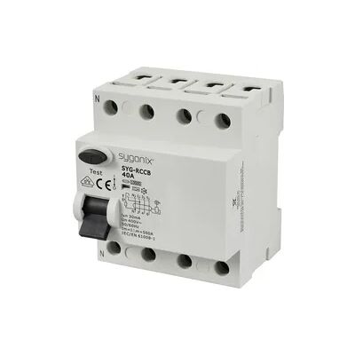 Sygonix SY-6438018 Modell - 3P+N Fehlerstrom-Schutzschalter Sygonix SY-6438018 Modell - 3P+N Fehlerstrom-Schutzschalter