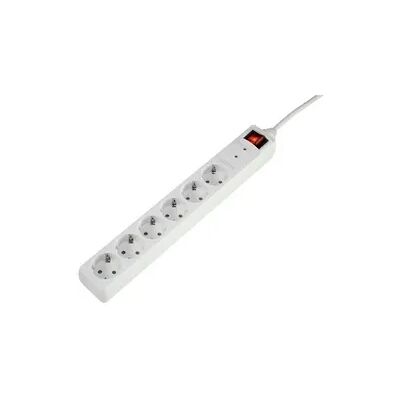 Sygonix SY-5044446 Überspannungsschutz-Steckdosenleiste 6fach Weiß Schutzkontakt 1St. Sygonix SY-5044446 Überspannungsschutz-Steckdosenleiste 6fach Weiß Schutzkontakt 1St.