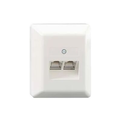 Rutenbeck UAE 2x8(8) Ap rw Netzwerkdose - Netzwerkdose Rutenbeck UAE 2x8(8) Ap rw Netzwerkdose - Netzwerkdose