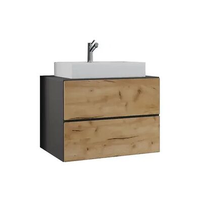 VCM Honig-Eiche Anthrazit Badmöbel-Set - Badezimmer VCM Honig-Eiche Anthrazit Badmöbel-Set - Badezimmer