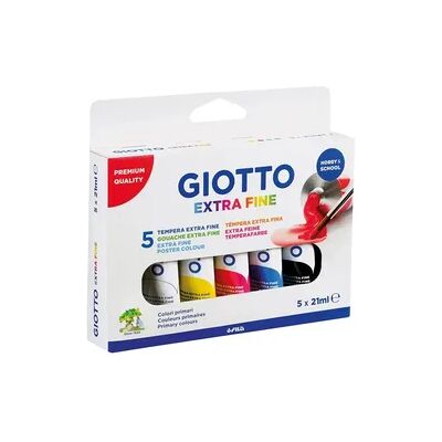GIOTTO Modell 0650 - Bunte Primärfarben - Temperafarben-Sets GIOTTO Modell 0650 - Bunte Primärfarben - Temperafarben-Sets