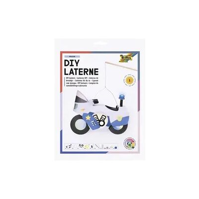 Max Bringmann KG FOLIA Bastelartikel DIY Laterne Polizei Motorrad (POLICE) inkl. 1 LED-Licht, 1 LED Blaulicht und Batterien Max Bringmann KG FOLIA Bastelartikel DIY Laterne Polizei Motorrad (POLICE) inkl. 1 LED-Licht, 1 LED Blaulicht und Batterien
