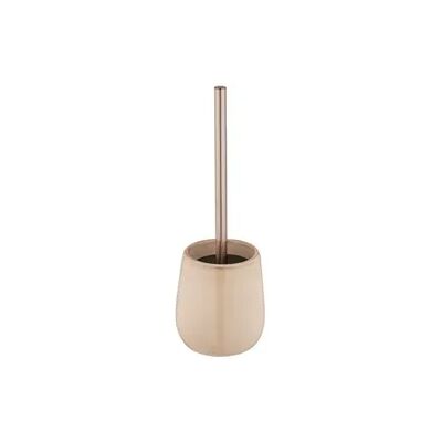 Wenko WC-Garnitur Mod. Sirmione, beige, keramik, edelstahl, 40x10.5 cm, mit schwarzem Bürstenkopf Wenko WC-Garnitur Mod. Sirmione, beige, keramik, edelstahl, 40x10.5 cm, mit schwarzem Bürstenkopf