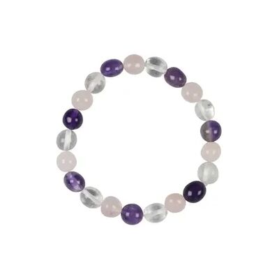 Marco Schreier Armband, Amethyst, Bergkristall, Rosenquarz, 09-10mm Nuggets Marco Schreier Armband, Amethyst, Bergkristall, Rosenquarz, 09-10mm Nuggets