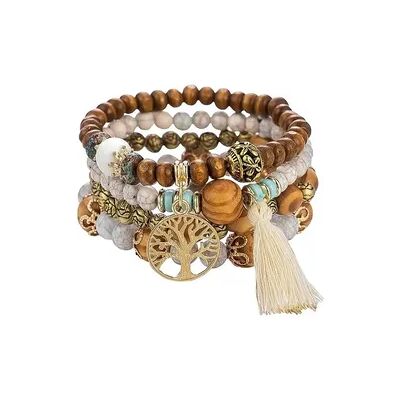 Saraswati Armband "Baum des Lebens" beige Saraswati Armband "Baum des Lebens" beige