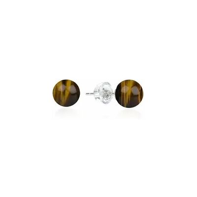 Marco Schreier Ohrstecker Tigerauge 6 mm AG Marco Schreier Ohrstecker Tigerauge 6 mm AG