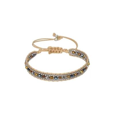 Saraswati Armband "Crystal", beige Saraswati Armband "Crystal", beige