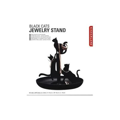 Kikkerland Black Cats Jewelry Holder Kikkerland Black Cats Jewelry Holder
