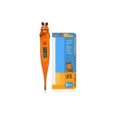 Bresser 10238 - DieMaus, Kinder-Fieberthermometer im Maus-3D-Design, digital, wasserdicht Bresser 10238 - DieMaus, Kinder-Fieberthermometer im Maus-3D-Design, digital, wasserdicht