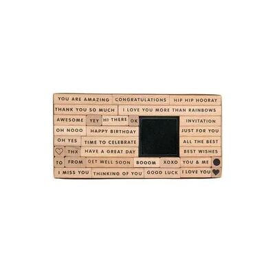 Rico Design 32 Stempel - Grußkarten - Beige - 16 x 8 x 2 cm Rico Design 32 Stempel - Grußkarten - Beige - 16 x 8 x 2 cm