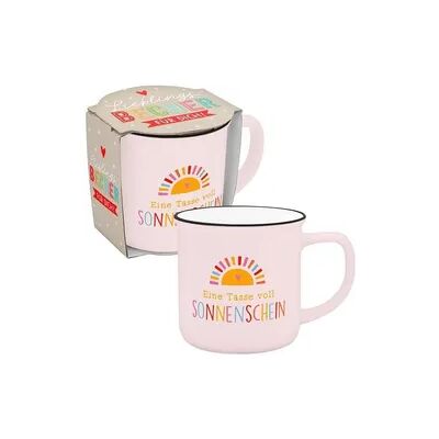 SHEEPWORLD Becher in Emailloptik "Eine Tasse voll Sonnenschein SHEEPWORLD Becher in Emailloptik "Eine Tasse voll Sonnenschein