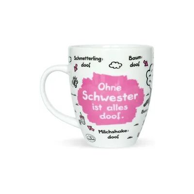 Sheepworld Tasse "Ohne Schwester ist alles doof Sheepworld Tasse "Ohne Schwester ist alles doof