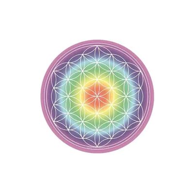 Saraswati Getränke-Untersetzer Blume des Lebens, 6 Stück Saraswati Getränke-Untersetzer Blume des Lebens, 6 Stück