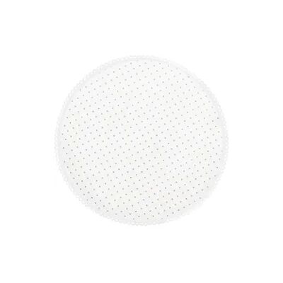 Rico Design Platzsets mit Spitze, Weiß/ Graue Punkte, Rund, Ø30 cm Rico Design Platzsets mit Spitze, Weiß/ Graue Punkte, Rund, Ø30 cm