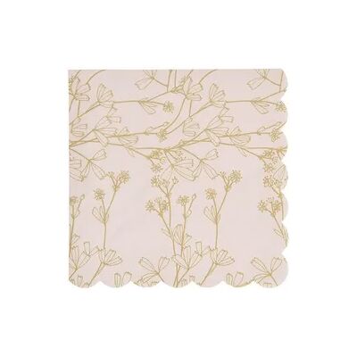 Rico Design Servietten Blumen, Apricot/Gold, MIX Rico Design Servietten Blumen, Apricot/Gold, MIX