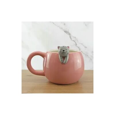 Mags Salmon Katze Tasse - Keramiktasse Mags Salmon Katze Tasse - Keramiktasse