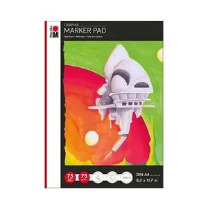 Marabu Pad Graphix Markerpapier 75g DIN A4 75 Blatt Marabu Pad Graphix Markerpapier 75g DIN A4 75 Blatt
