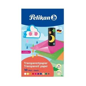 Pelikan Transparentpapier Mappe mit 10 Blatt in 10 Farben Pelikan Transparentpapier Mappe mit 10 Blatt in 10 Farben