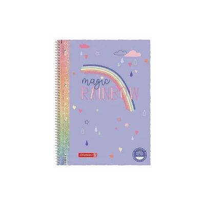 Brunnen Collegeblock Premium Magic Rainbow A4, Lineatur 27, 80 Blatt, violett/bunt Brunnen Collegeblock Premium Magic Rainbow A4, Lineatur 27, 80 Blatt, violett/bunt