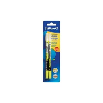 Pelikan Textmarker-Löscher 456, Leucht-Gelb, 2er Set Pelikan Textmarker-Löscher 456, Leucht-Gelb, 2er Set