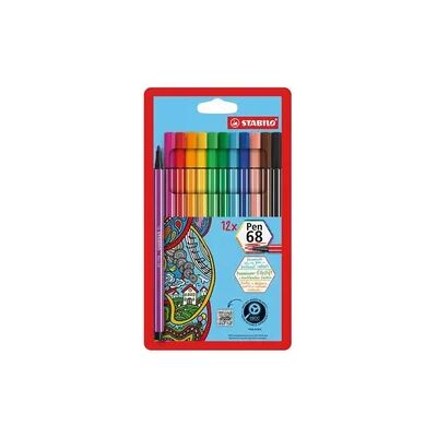 STABILO Pen 68 Filzstift Mehrfarbig - 12er Set STABILO Pen 68 Filzstift Mehrfarbig - 12er Set