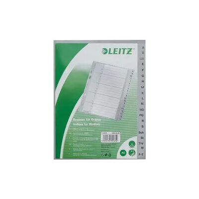 LEITZ Plastikregister A-Z grau DIN A5 LEITZ Plastikregister A-Z grau DIN A5