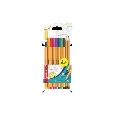 STABILO Fineliner Promo point 88 mit Bleistifte 8 + 2 Stück STABILO Fineliner Promo point 88 mit Bleistifte 8 + 2 Stück