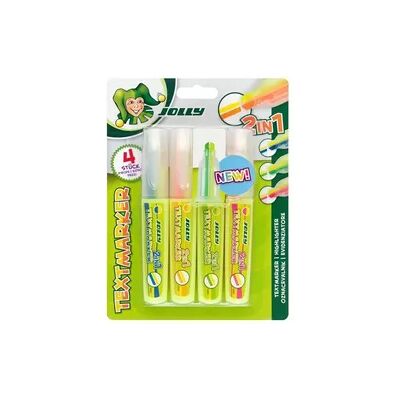 Brevillier Urban & Sachs JOLLY Textmarker Textmarker 2in1, 4er Set Brevillier Urban & Sachs JOLLY Textmarker Textmarker 2in1, 4er Set