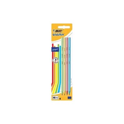 BIC Bleistift Evolution Stripes HB 4er Set BIC Bleistift Evolution Stripes HB 4er Set