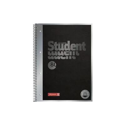 Brunnen Collegeblock Premium Student „Hardwired“ ¦ A4, Lineatur 27, 80 Blatt, schwarz Brunnen Collegeblock Premium Student „Hardwired“ ¦ A4, Lineatur 27, 80 Blatt, schwarz