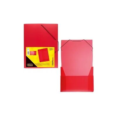 Idena Heftbox PP mit Gummizug transluzent rot DIN A4 Idena Heftbox PP mit Gummizug transluzent rot DIN A4