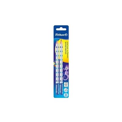 Pelikan Schreiblernbleistift, Stärke B, farbig sortiert, 2er Set Pelikan Schreiblernbleistift, Stärke B, farbig sortiert, 2er Set