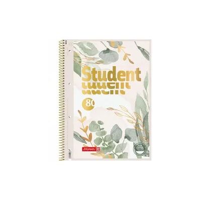 Brunnen Collegeblock Premium Student „Bloom“ ¦ A4, Lineatur 27, 80 Blatt Brunnen Collegeblock Premium Student „Bloom“ ¦ A4, Lineatur 27, 80 Blatt