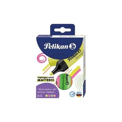 Pelikan Textmarker 490 nachfüllbar, 4er Pelikan Textmarker 490 nachfüllbar, 4er