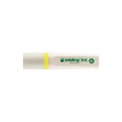 Edding 24 EcoLine Textmarker, gelb, Keilspitze 2-5 mm, 1 Stück Edding 24 EcoLine Textmarker, gelb, Keilspitze 2-5 mm, 1 Stück