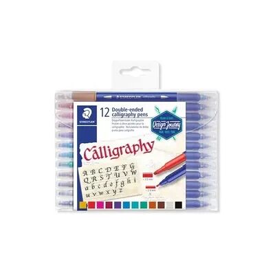 Staedtler Schreib- und Zeichbedarf 3005 Doppelfasermaler Kalligraphie, 12er Set Staedtler Schreib- und Zeichbedarf 3005 Doppelfasermaler Kalligraphie, 12er Set